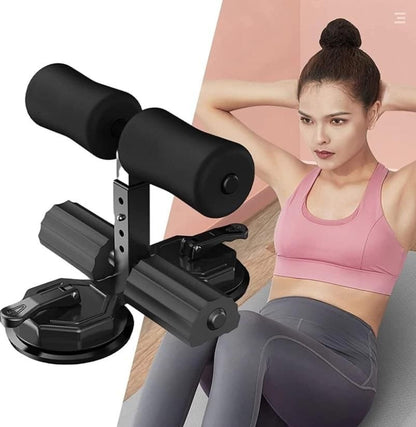 Sit Up Assistant Device Bar | Abs Master | Crunches Equipment | Gym Equipment for Home Workout | Abdominal Push Up | Fitness Exercise Device with Self Suction | Adjustable & Portable – Multicolor